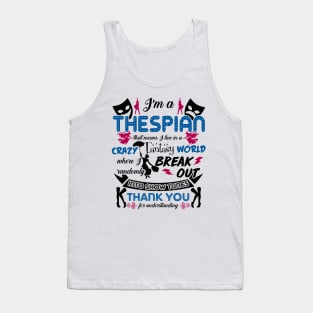 Thespian Funny Definition Tank Top